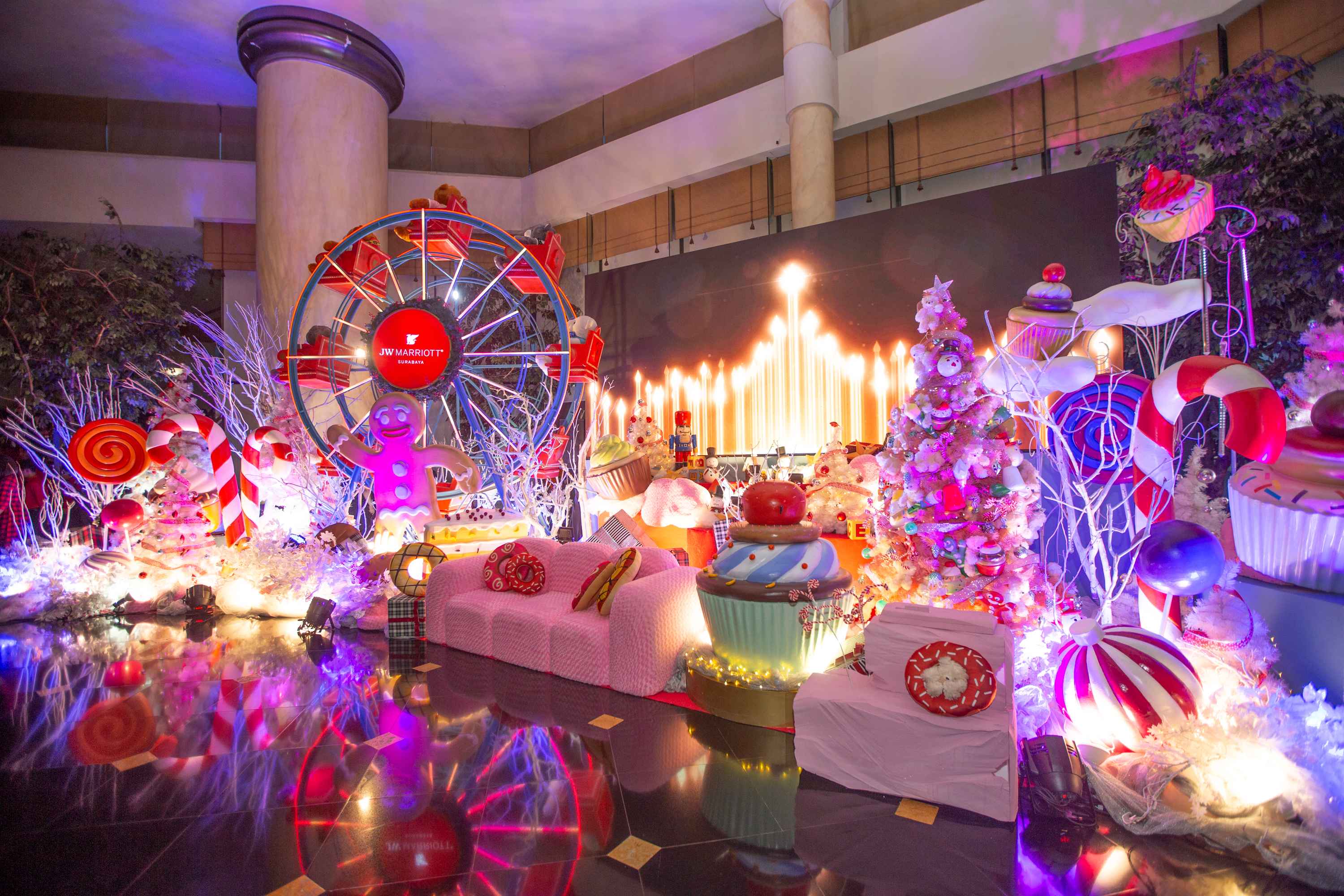 JW Marriott Hotel Surabaya Launches Festive Season Themed Candy Wonderland through Christmas Tree Lighting Celebration