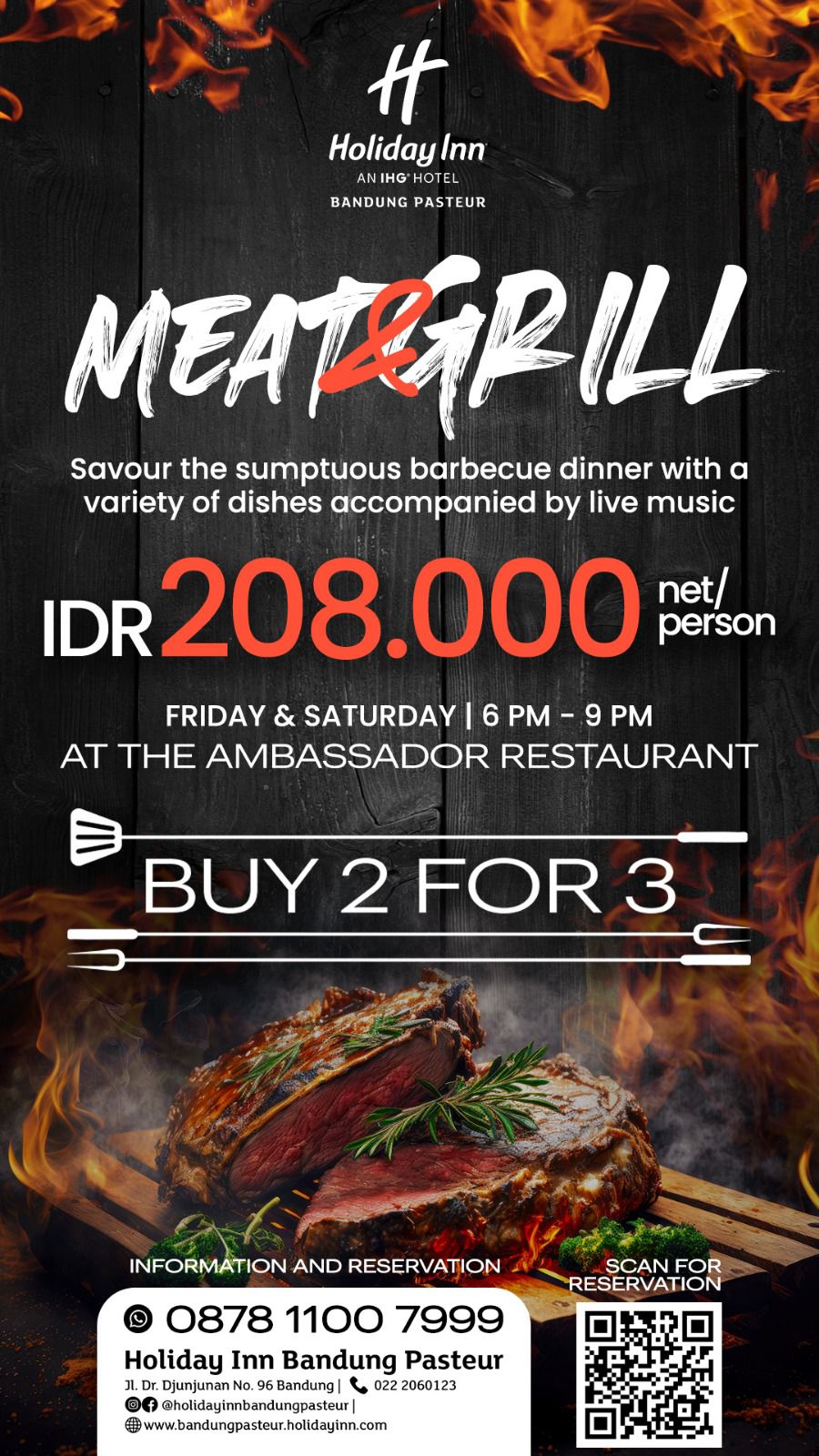 Meat & Grill Bbq Dinner At Holiday Inn Bandung