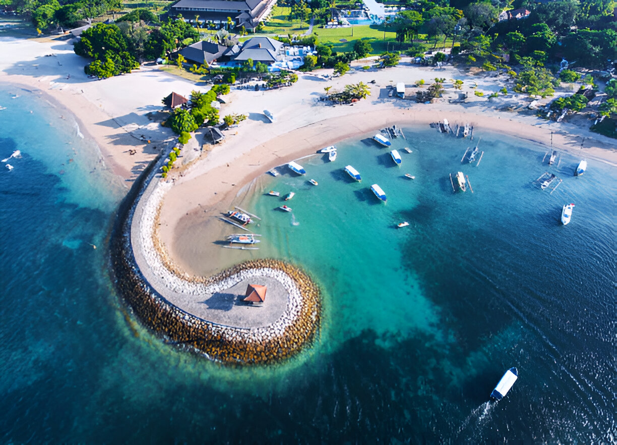 Aerial View of Bali Beach