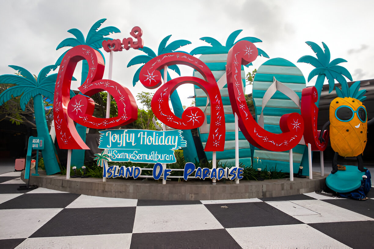 Iconic Bali Signage at Ngurah Rai Airport