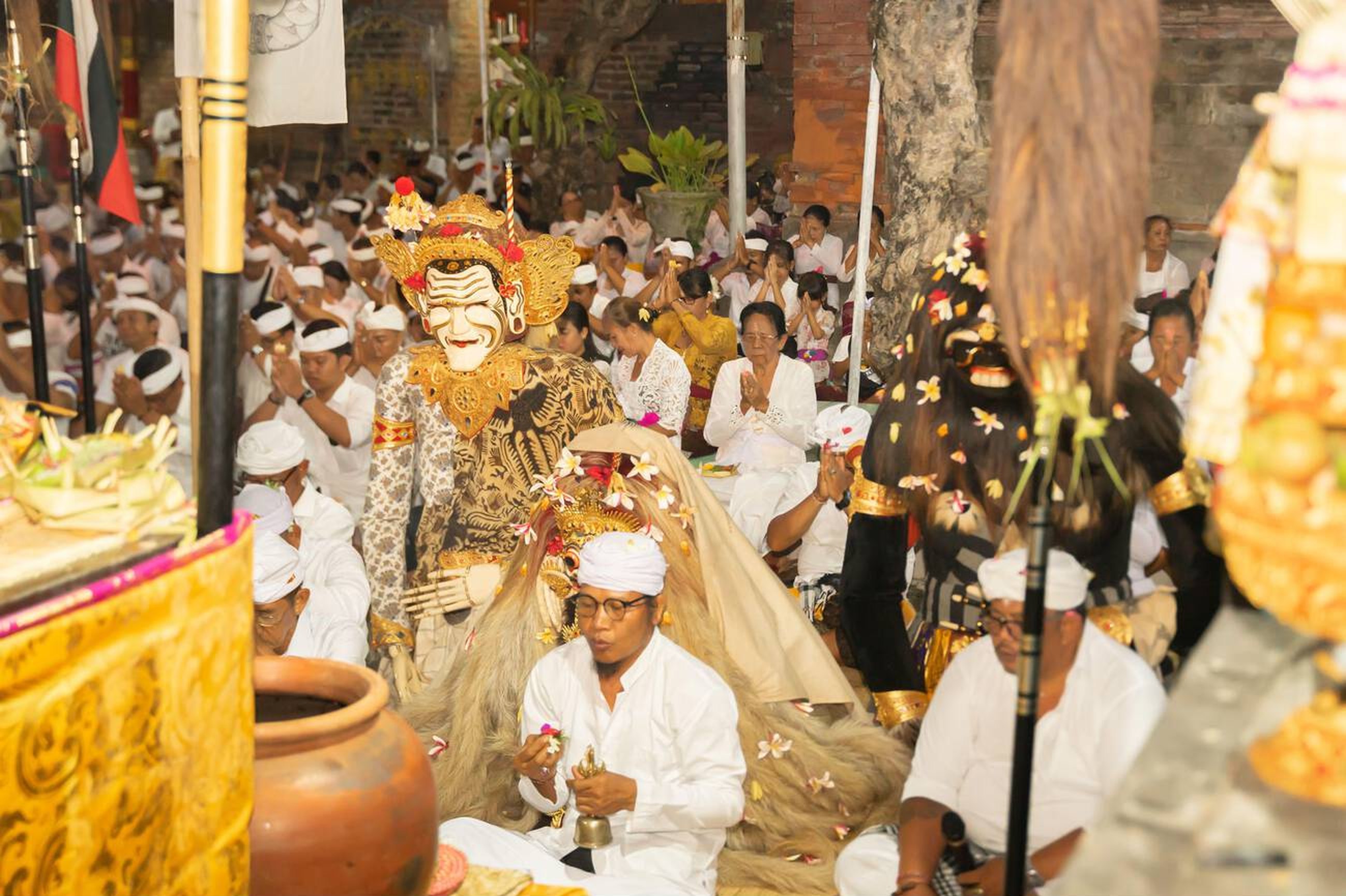 Barong Landung in Balinese Ceremony