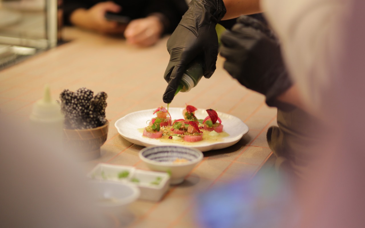 Food Plating - Thai Tuna Crudo