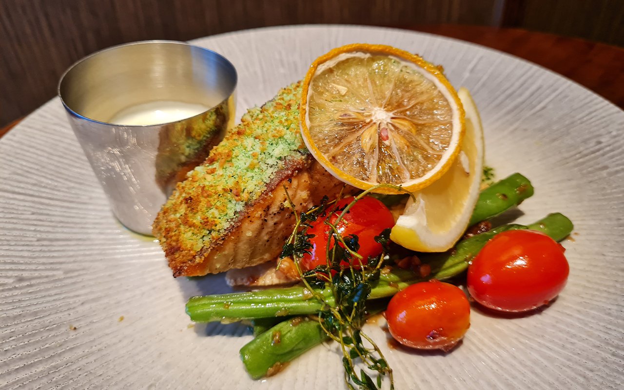 Pan Seared Crusted Salmon