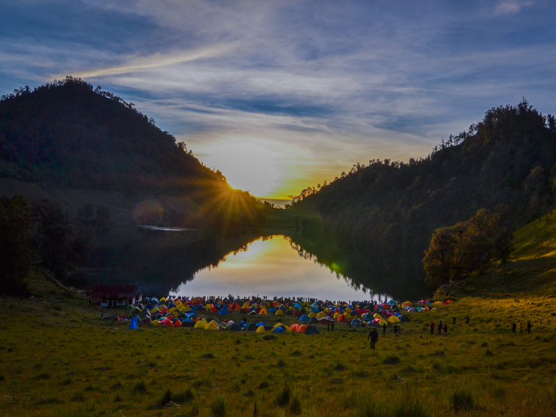 Sunrise at Ranu Kumbolo