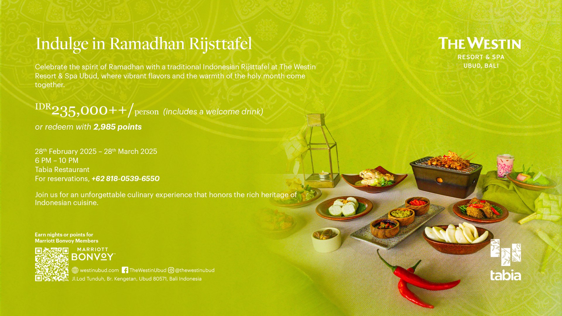 Westin Ubud Best Ramadan Deals 2025