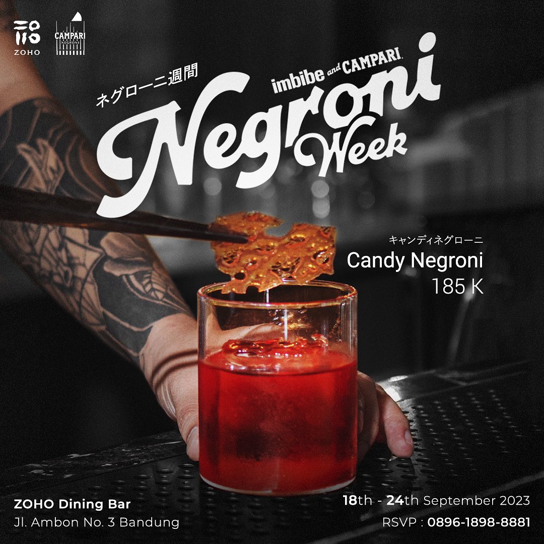 Negroni Week In Zoho Dining Bar