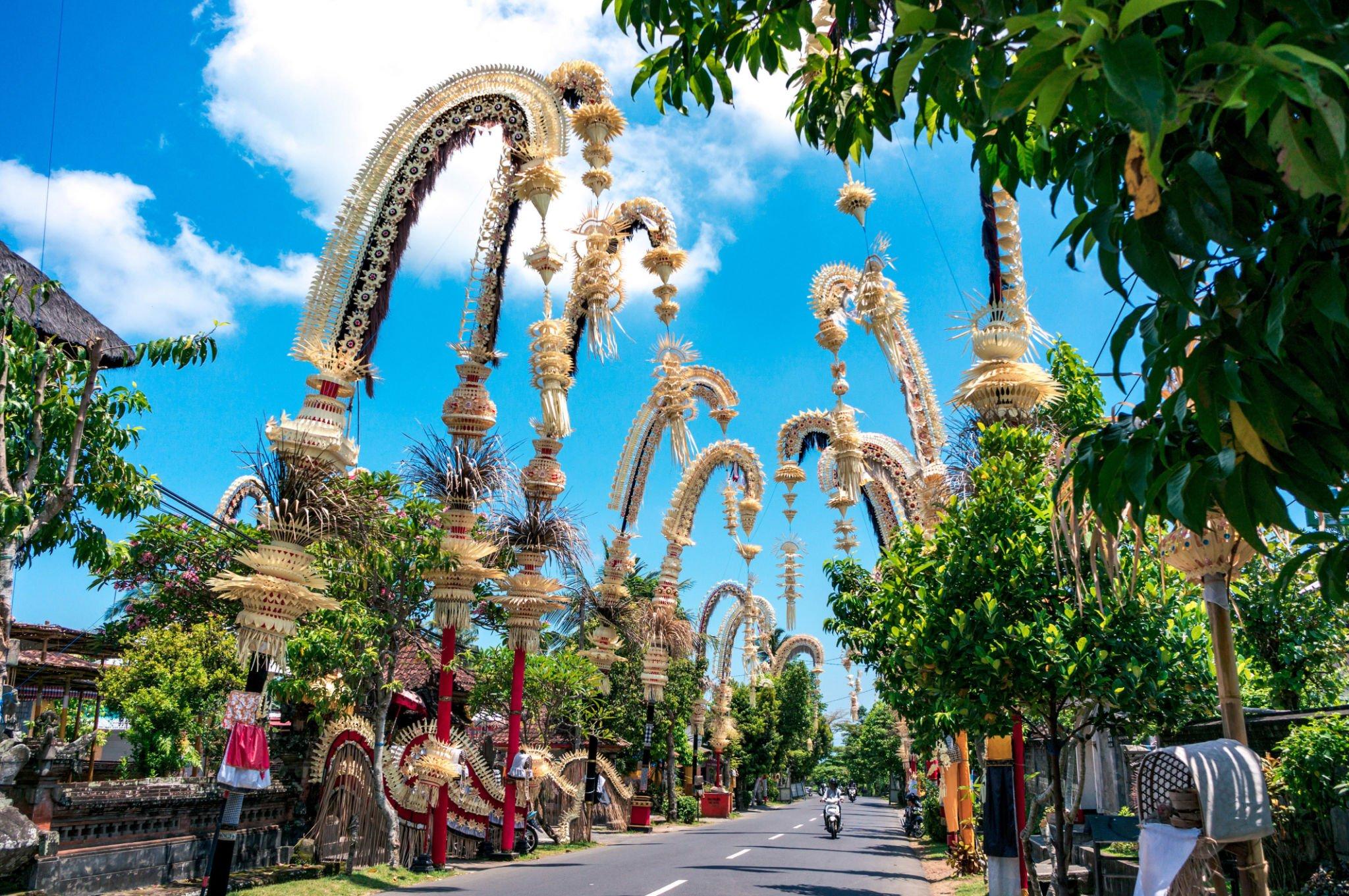 Penjor on Galungan Day