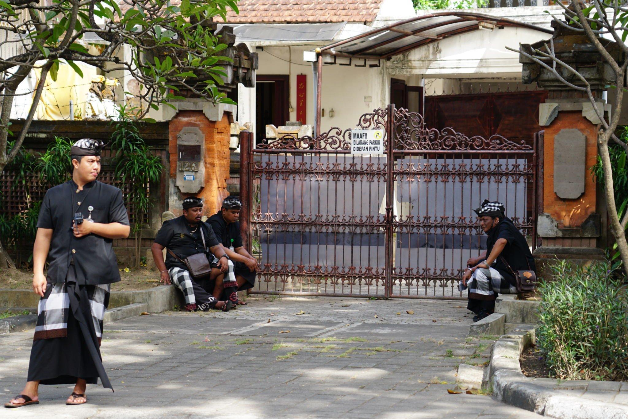 Pecalang Guarding Home