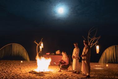 Scenic Dinner Bliss: A Memorable Full Moon Feast and Cultural Experience at Conrad Bali