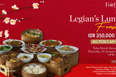 Ring in the Lunar New Year with Legian’s Lunar Feast at Fairfield by Marriott Bali Legian