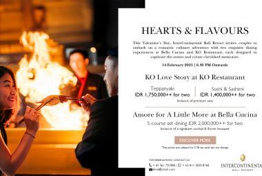 Hearts and Flavours Valentine’s Duo Delight at InterContinental Bali Resort