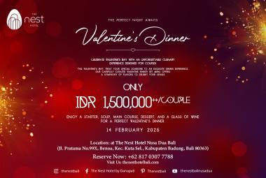 Celebrate Love with Our Exclusive Valentine’s Dinner Package